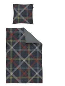 Комплект постельного белья Mako-Satin, комплект из 2 предметов: пододеяльник 155 x 220 см, наволочка 80 x 80 см, Juwel-K 8839-32, синий Irisette