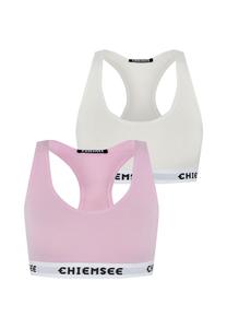 Двухкомпонентное бюстье с логотипами CHIEMSEE, цвет Light Pink/white