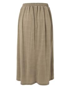 Длинная юбка super.natural Merino, оливково зеленый
