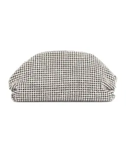 Блестящая сумочка, украшенная цирконами Kazar, серый