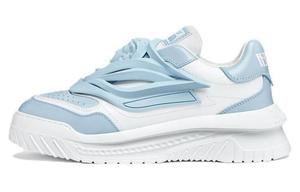 Кроссовки Odissea Medusa из кожи VERSACE, синие