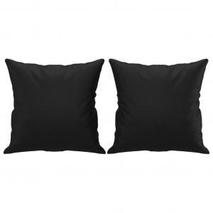 Декоративные подушки vidaXL 2 шт. Черные 40х40 см. экокожа., черный