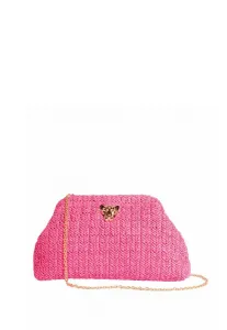 Клатч из рафии Lipsy, Pink