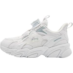 QIAODAN Детские кроссовки с низким верхом, устойчивые к износу и скольжению, белые, серые, для детей 3–7 лет