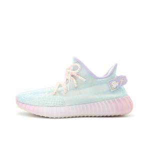 Кроссовки adidas originals Yeezy Boost 350 V2 Lifestyle Shoes Unisex Low-top Blue/purple/pink, голубой