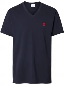 Футболка с монограммой Burberry, синий