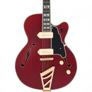 Электрогитара D'Angelico Deluxe 59 Hollowbody, сатиновая, Trans Wine