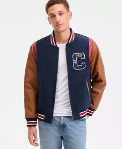 Мужская варисити-бомбер из смешанных материалов Champion, синий