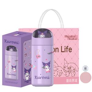 Набор термостаканов Hello Kitty Kuroimi 350 мл Sanrio, Coolomi фиолетовый thermos cup + coaster