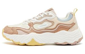 Кроссовки женские толстые низкие коричневый Qiaodan