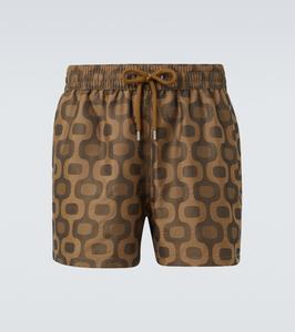 Плавки Rio с принтом Frescobol Carioca, Light Brown