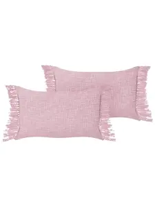 Декоративная подушка Beliani 2er Set Deko TANSY, розовый