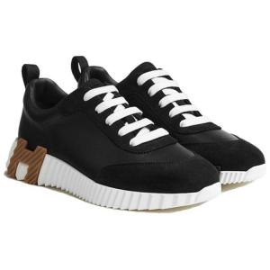 Прыгучие низкие повседневные туфли женские черные HERMES