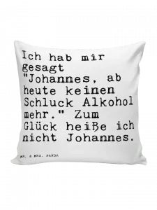 Подушка Mr & Mrs Panda 40x40 Ich hab mir gesagt, белый