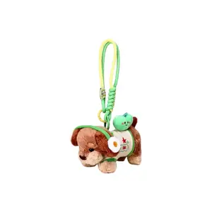 Милые креативные плюшевые куклы-подвески в виде щенка в гамбургере, высота 10см/14см BANLI