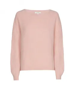 Роскошный пуловер из смеси шерсти и альпаки. Marie Mãro, розовый