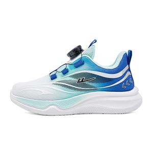 Детские кроссовки для бега Low top с амортизацией, увеличенной высотой, легкие и устойчивые к истиранию WARRIOR, royal синий/белый/aqua зеленый