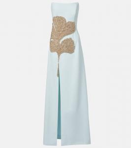 Платье-корсет из крепа Faranna с декоративными элементами Costarellos, Blue Waters 194