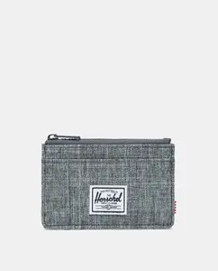 Держатель для карт Herschel Supply Oscar темно-серого цвета на молнии, темно-серый