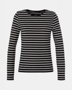 Женская футболка с длинным рукавом и круглым вырезом Easy Wear, черный