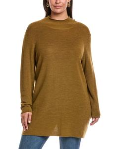 Eileen Fisher Plus Шерстяная туника, зеленый