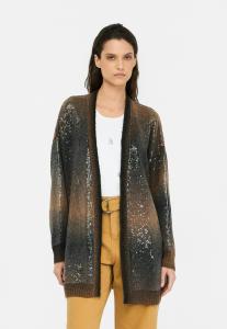 Кардиган LIU JO LONGLINE WITH SEQUINS, S/Dark Brown