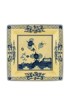 Большой квадратный поднос Oriente Italiano 24,5 см x 24,5 см Ginori 1735, желтый