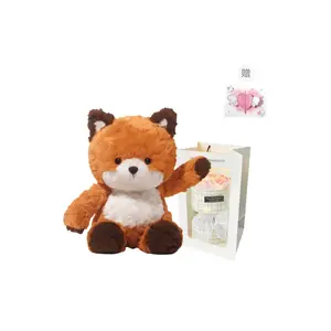 Плюшевая игрушка Soufflé Collection Little Animal Fox Panda Little Elephant высотой 37 см PUDOWRABBIT