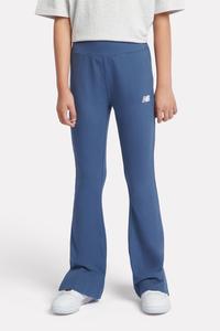 Леггинсы клеш с маленьким логотипом для девочек New Balance, синий