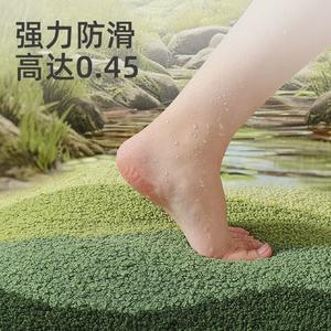 Dajiang Ковер 40x60 см для ванной, впитывающий, мягкий вельвет, нескользящий