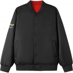 Бейсбольная куртка унисекс Skechers, carbon черный+красный/0018