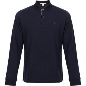 Burberry Поло для мужчин Blue Polo Collar Moderate