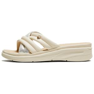 TATA Кожаные слайдеры с пэчворком для женщин экрю/серебро, цвет Ecru/Silver