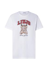 Футболка LIU JO Print T-shirt, Weiß/White