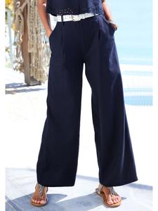 Тканевые брюки LASCANA, темно-синий