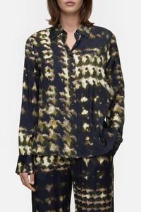 Длинная блуза с принтом и пуговицами в цвете клеверного зеленого CLOSED