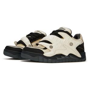 Кроссовки для скейтборда унисекс с низким верхом белого цвета Blackbess, черный