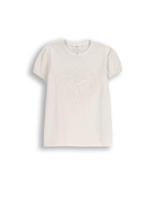 Футболка с короткими рукавами цвета экрю Coccodrillo