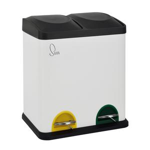 Бак с педалью tc2x15 30л 2x15 Svita, белый