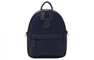 Искусственная кожа Рюкзак мини мужской морской синий MLB