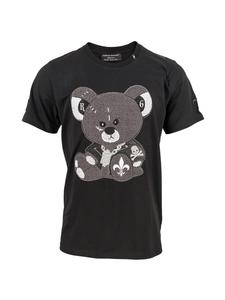 Футболка Rebel Bear черная Roberto Geissini