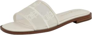 Женские сандалии Tommy Hilfiger Tesia Flat, White Mesh Logo
