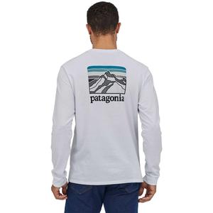 Мужская футболка с длинными рукавами Line Logo Ridge Responsibili-Tee Patagonia, White