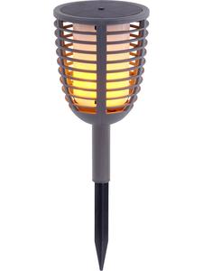Näve Садовый светодиодный солнечный фонарь на колышке "Факел" 2-в-1 серого цвета