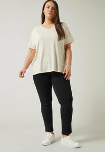 Базовая футболка V-NECK RICH Evans, молочный