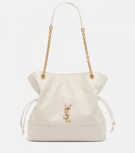 Сумка-тоут Jamie Shopping из натуральной кожи Saint Laurent, Blanc Vintage