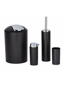 Wenko Комплект для ванной 'Calvo' в черном цвете