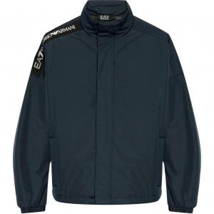 Куртка стеганая с логотипом EMPORIO ARMANI, морской синий