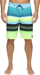 Шорты для плавания с полосками на каждый день, размер 21 дюйм Quiksilver, цвет Moroccan Blue