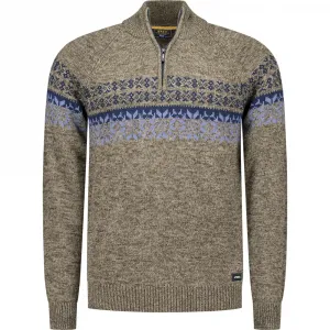 Свитер Nza New Zealand 25HN408 half zip, зеленый